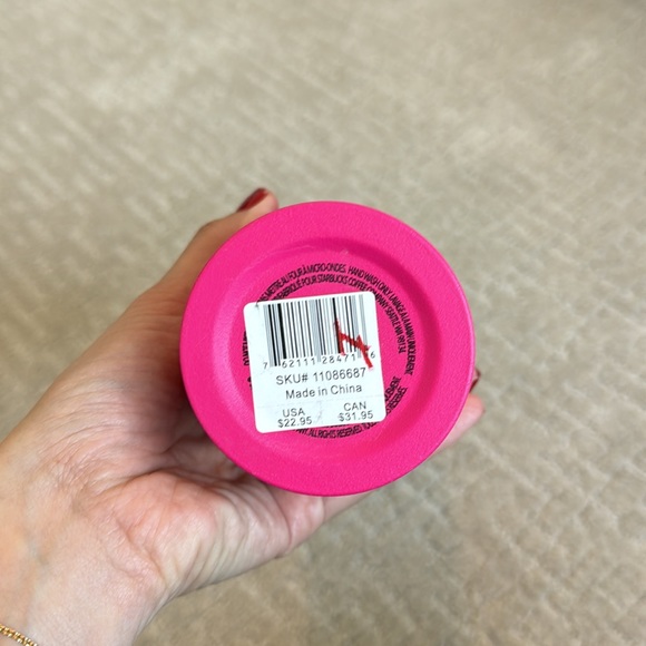 Starbucks Summer 2018 hot pink fuchsia stainless steel venti cold cup with lid - Picture 5 of 5